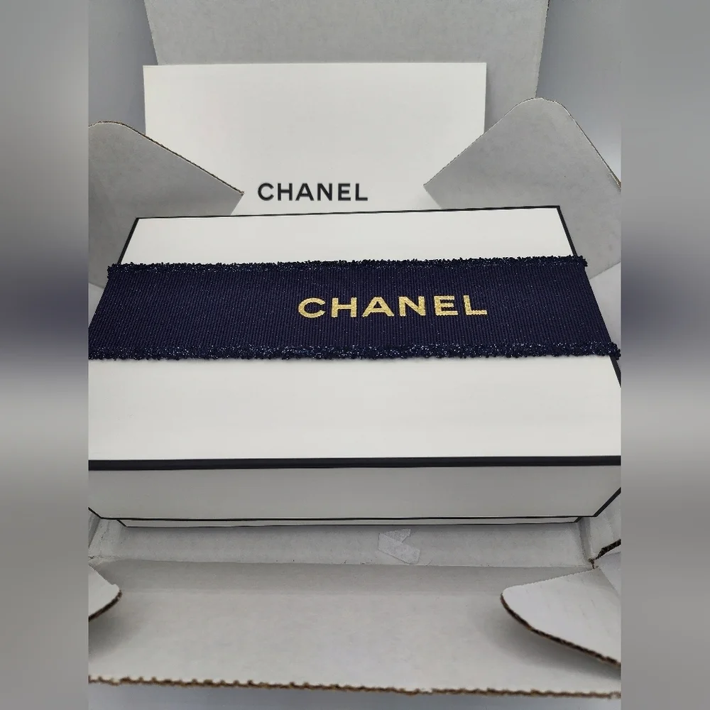 CHANEL Large Boutique Gift Box Set w/ Ribbon, Cards & Tissue | Luxe Storage